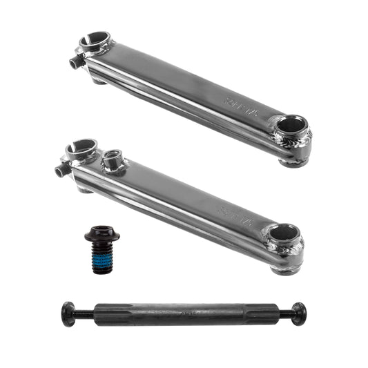 SE V-Ridge BMX Crankarm Set, 19mm, Chrome
