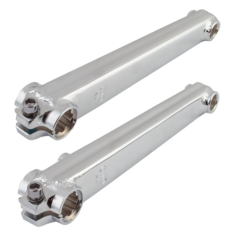 SE V-Ridge BMX Crankarm Set, 19mm, Chrome