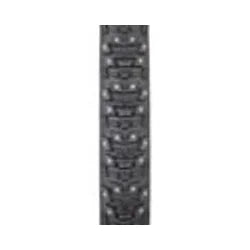 45NRTH Kahva Tire - 29 x 2.25, Tubeless, Folding, Black, 60 TPI, 252 Concave Carbide Studs (Bicycle Tires) – front profile