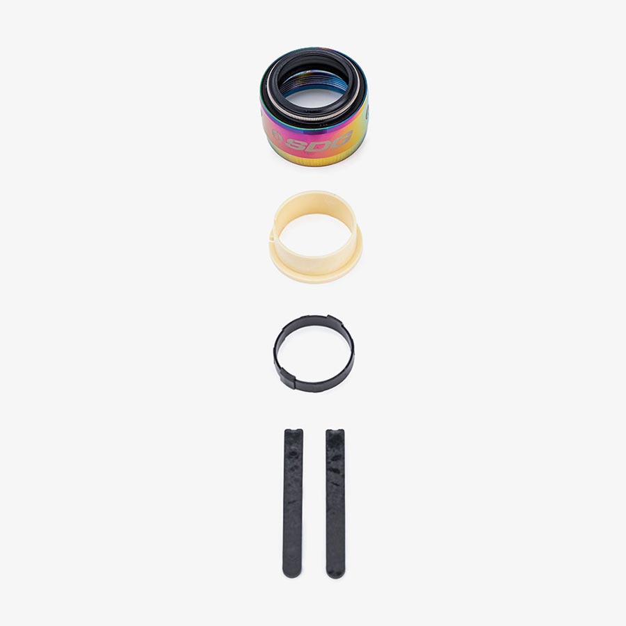 SDG Components, Collar and Bushing for Tellis, Black, For 30.9mm and 31.6mm posts