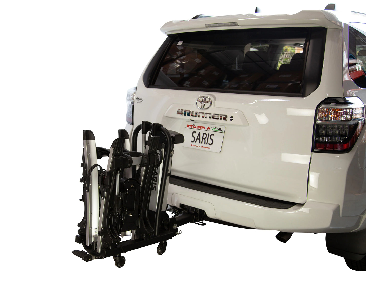 Saris Door County 2-Bike Motorized Hitch Rack, Electric Lift, Easy Tilt & Electric Rear Lights