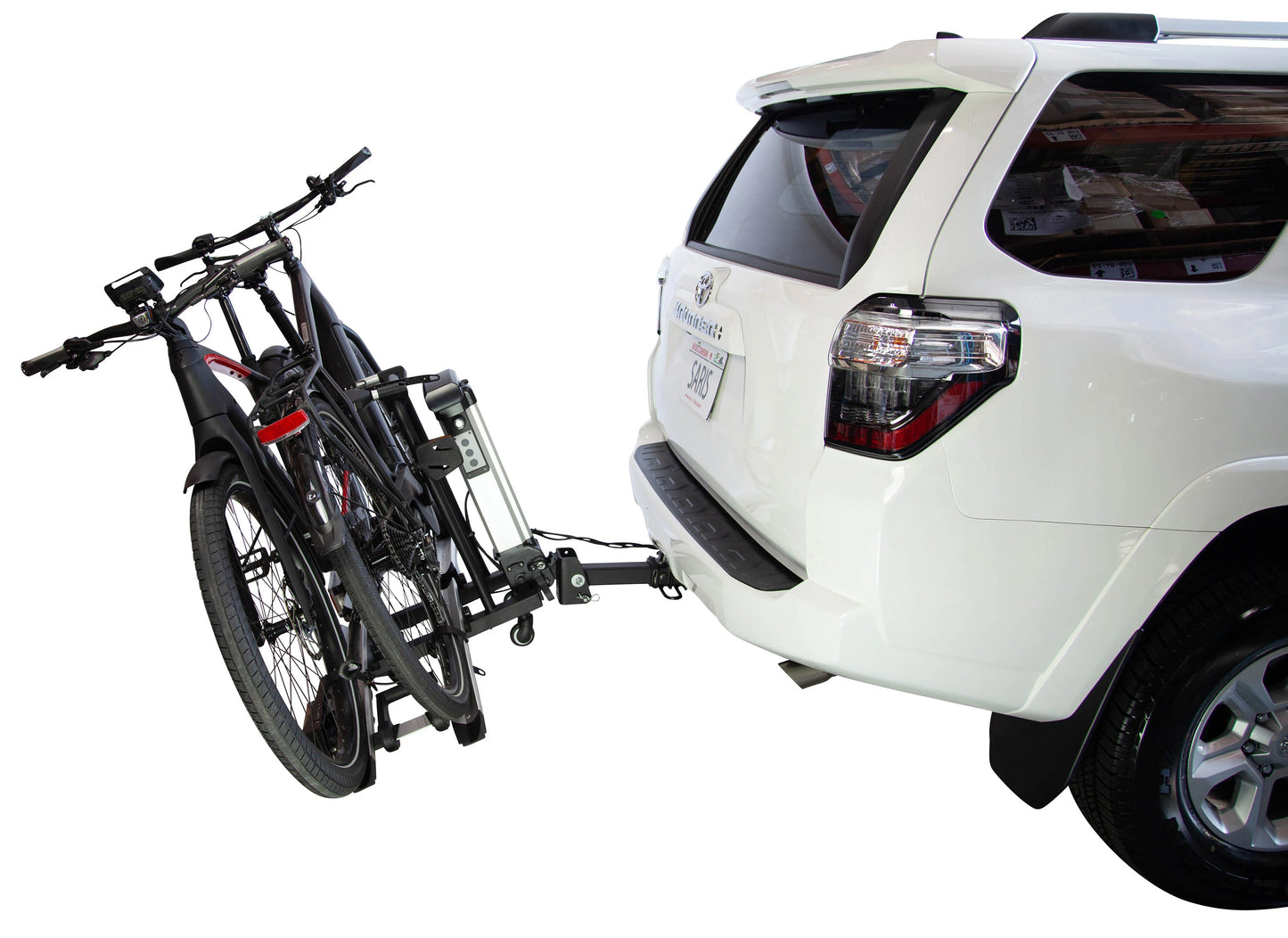 Saris Door County 2-Bike Motorized Hitch Rack, Electric Lift, Easy Tilt & Electric Rear Lights