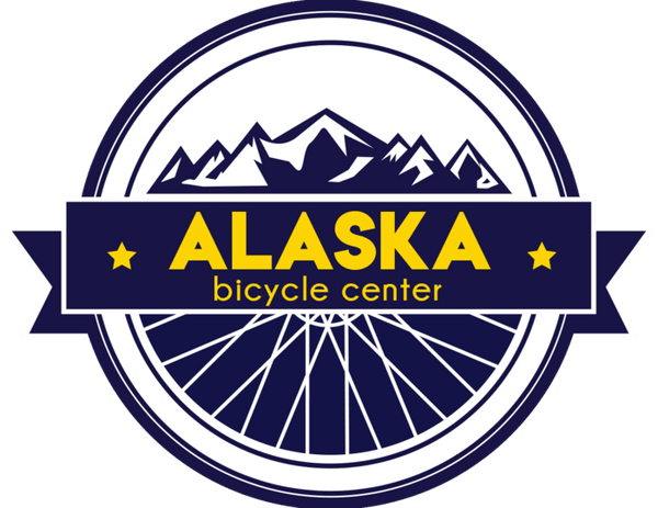 The logo for the Alaska Bicycle Center.