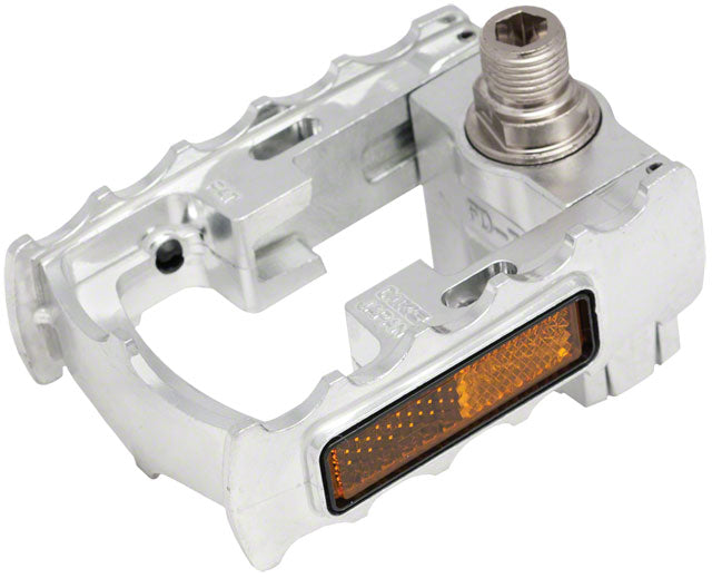 MKS FD-7 Pedals - Folding , Aluminum, 9/16", Silver