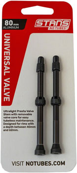 EVO, Tubeless Valve, Presta, 44mm, Black, Each