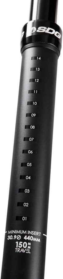 SDG Tellis Dropper Seatpost - 34.9mm, 150mm, Black