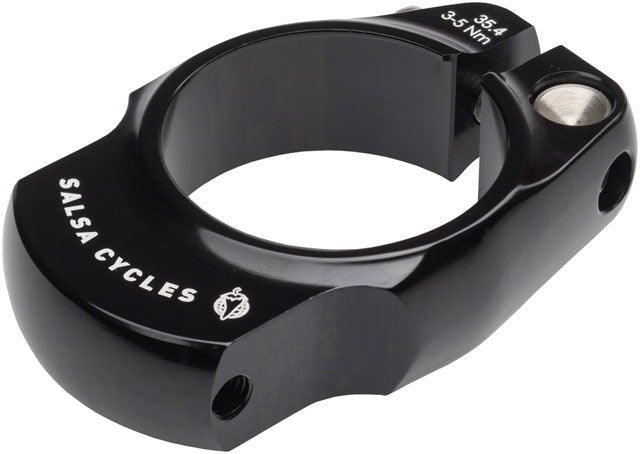 Salsa Rack-Lock Seatpost Clamp - 35.4mm, Bolt-On, Black