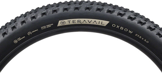 Teravail Oxbow Tire - 27.5 x 3, Tubeless, Folding, Black, Durable, Fast Compound