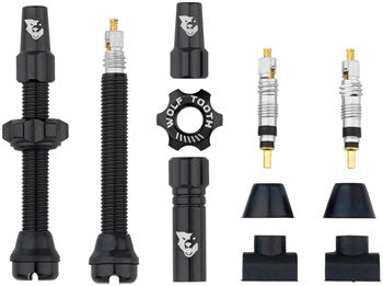 Wolf Tooth Tubeless Valve Stem Kit - 44 mm, Black