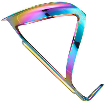 Supacaz Fly Water Bottle Cage Ano - Aluminum, Oil Slick