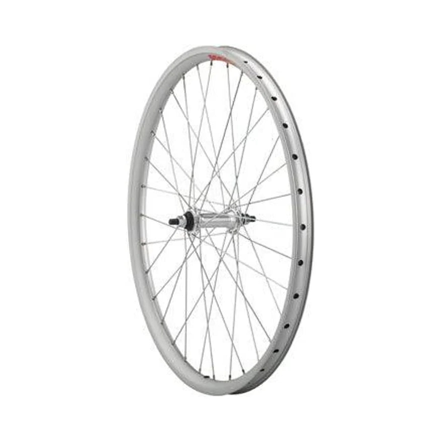 Sta-Tru Single Wall Front Wheel - 24", Bolt On 3/8" x 100mm, Rim Brake, Chrome, Clincher – Basic Replacement Sta-Tru Single Wall Front Wheel - 24", Bolt On 3/8" x 100mm, Rim Brake, Chrome, Clincher (Bicycle Wheels)