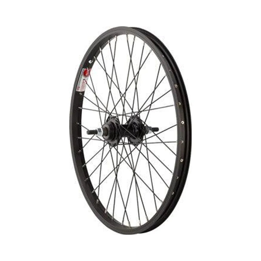 Sta-Tru Single Wall Rear Wheel - 20"x 1.75, 3/8" x 110mm, Rim Brake, Flip Flop, Black, Clincher – Basic Replacement Sta-Tru Single Wall Rear Wheel - 20"x 1.75, 3/8" x 110mm, Rim Brake, Flip Flop, Black, Clincher (Bicycle