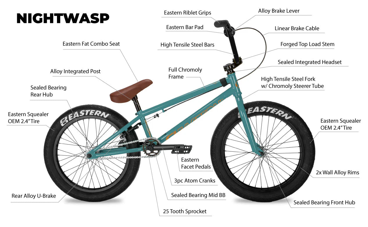Eastern Nightwasp 20" BMX Bicycle