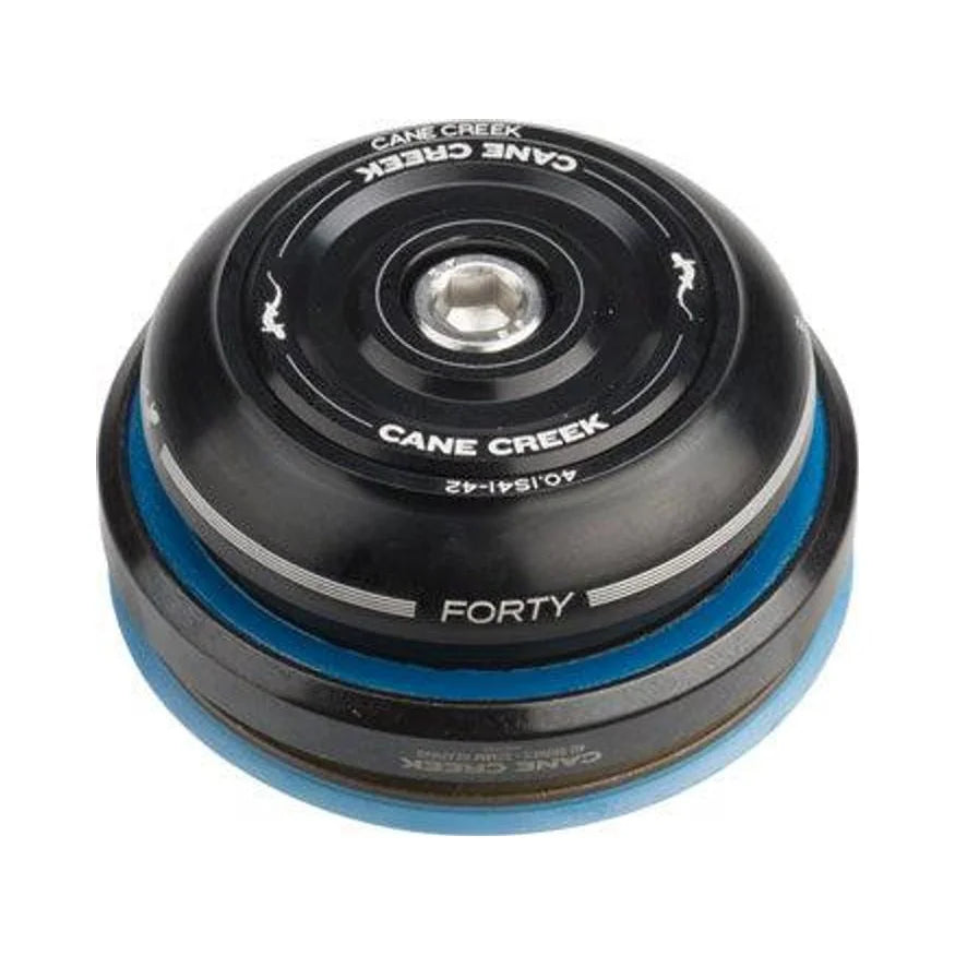 Cane Creek 40 IS42/28.6 IS52/40 Short Cover Headset, Black (Bicycle Headsets) – studio product photo