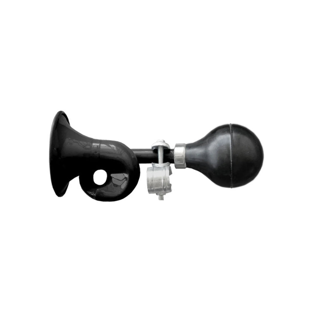 Clean Motion Flugel Horn, Black (Bicycle Bells & Horns) – studio product photo
