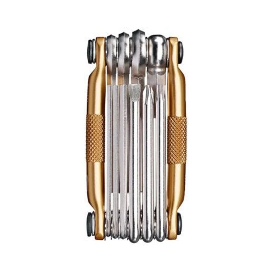 Crank Brothers Multi 10 Tool: Gold (Bike Multi-Tool) – studio product photo