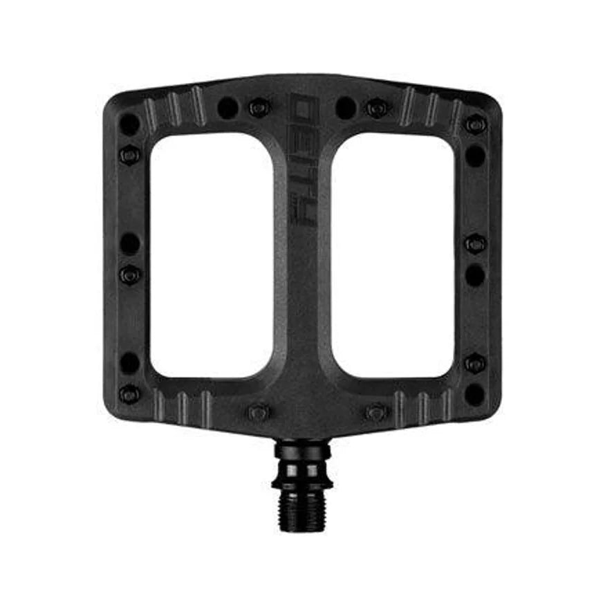 DEITY Deftrap Pedals - Platform, Composite, 9/16", Black (Bicycle Pedals) – studio product photo