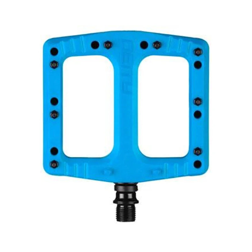DEITY Deftrap Pedals - Platform, Composite, 9/16", Blue (Bicycle Pedals) – studio product photo