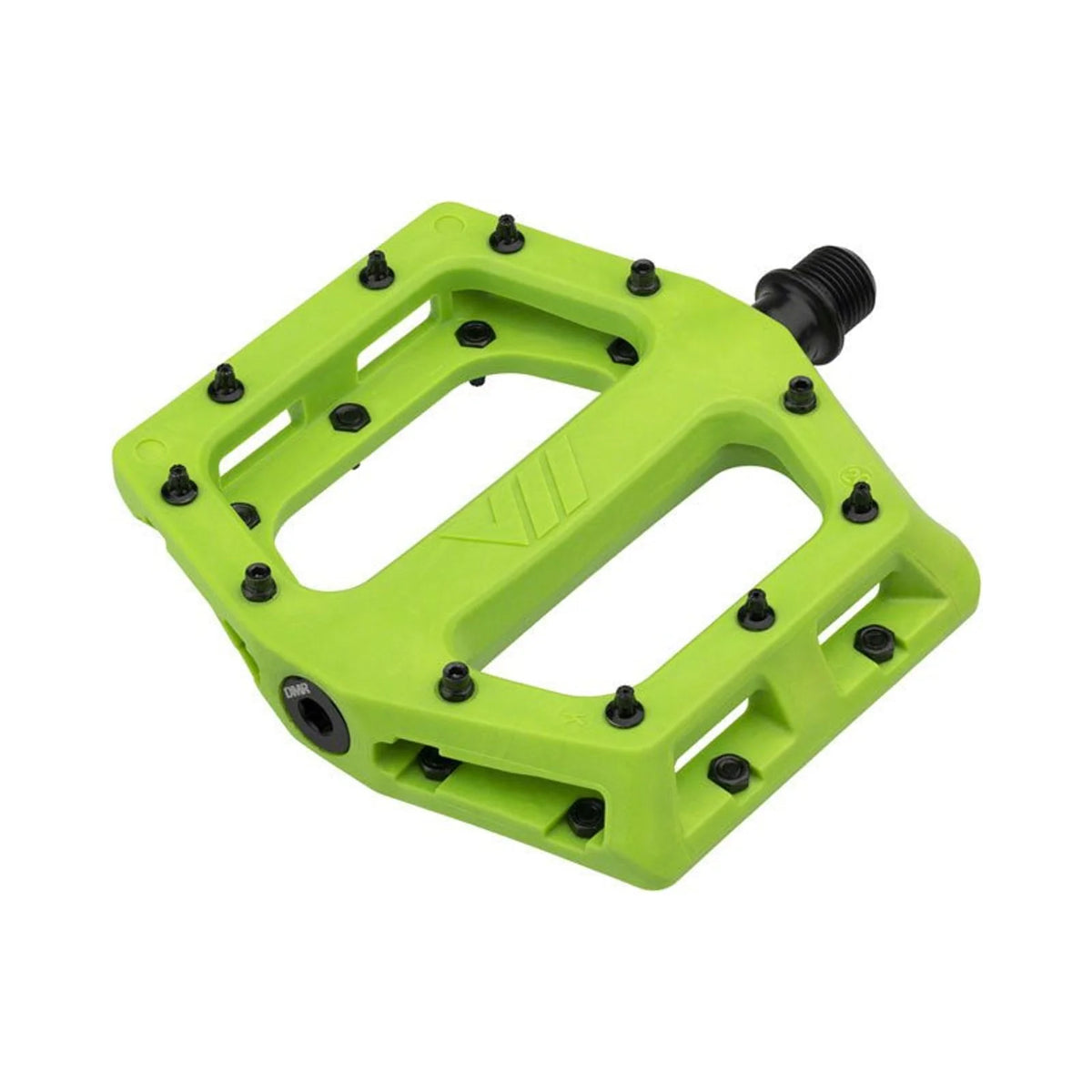 DMR V11 Pedals - Platform, Composite, 9/16", Green (Bicycle Pedals) – studio product photo