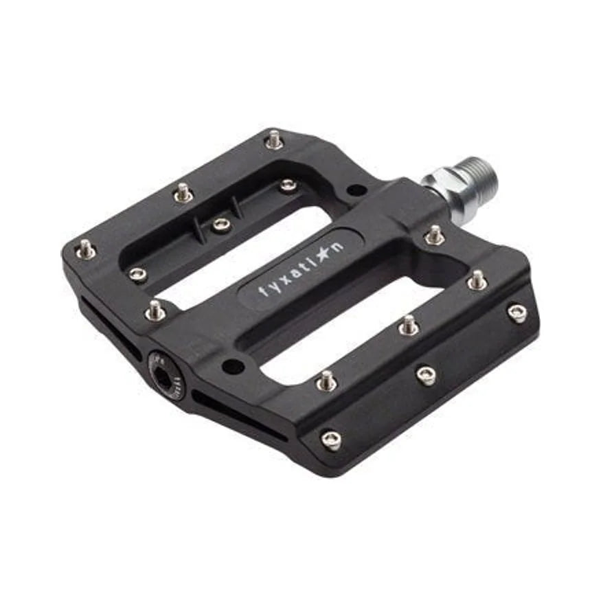Fyxation Mesa MP Pedals - Platform, Composite/Plastic, 9/16", Black/Silver (Bicycle Pedals) – studio product photo