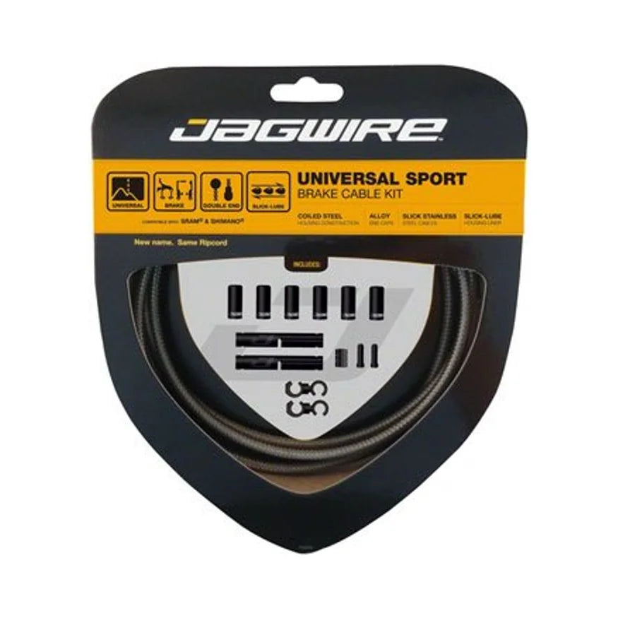 Jagwire Universal Sport Brake Cable Kit, Carbon Silver (Brake Cable & Housing Set) – showcase image