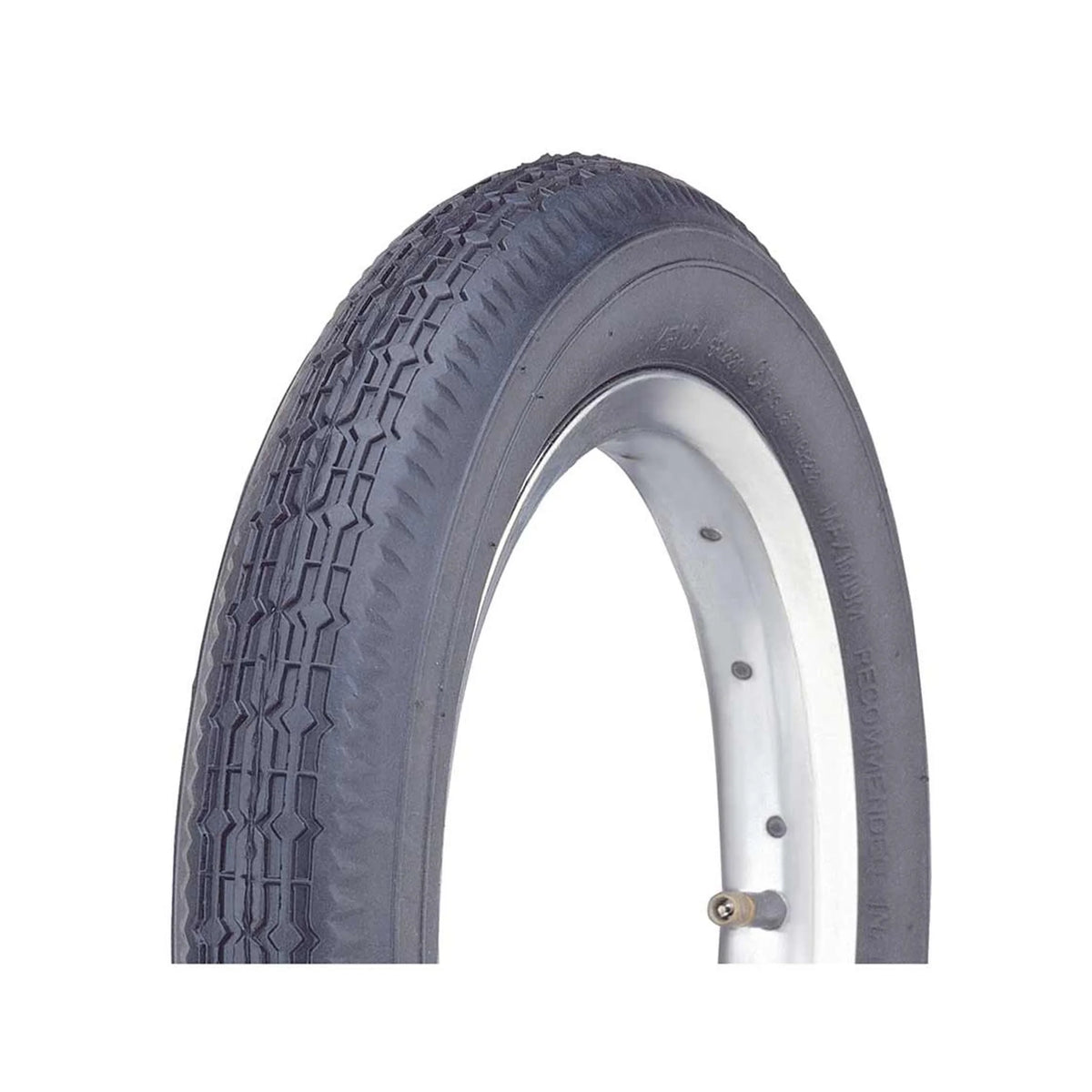 Kenda, Black Street K124, Tire, 12''x2-1/4, Wire, Clincher, Black (Bicycle Tires) – studio product photo