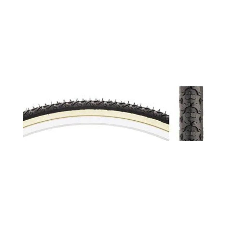 Kenda Kross Cyclo Tire - 27 x 1-3/8, Clincher, Wire, Black/Tan, 30tpi (Bicycle Tires) – studio product photo