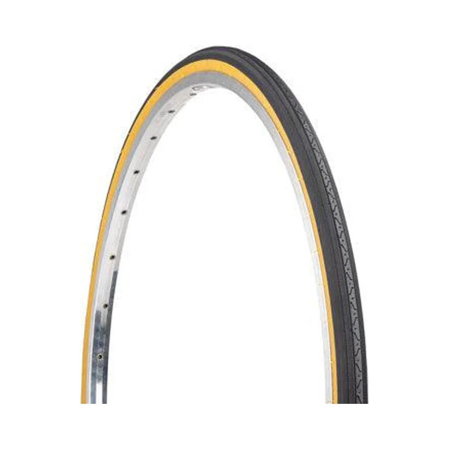 Kenda Street K35 Tire - 27 x 1-1/4, Clincher, Wire, Black/Tan, 22tpi (Bicycle Tires) – studio product photo