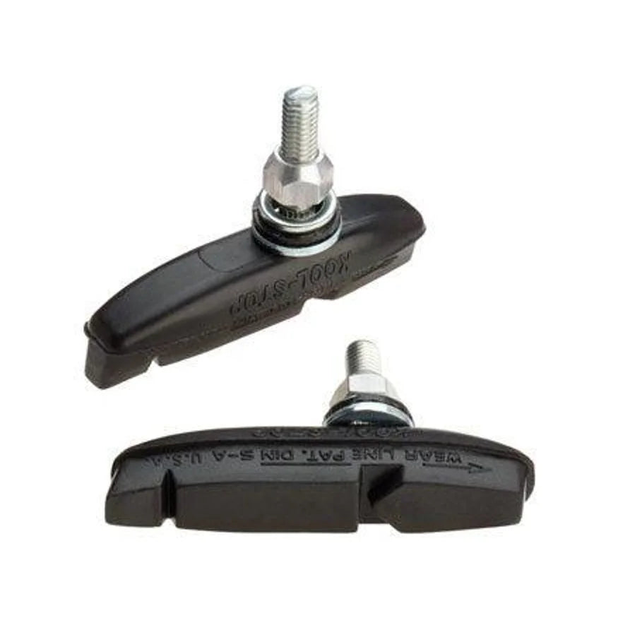 Kool-Stop Eagle Claw II Brake Pad, Threaded Post, Black Compound (Brake Shoe and Pad) – studio product photo