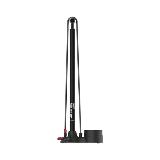 Lezyne Sport Floor Drive Floor Pump - 3.5" Gauge - ABS Pro Head, 220psi Flat Black (Bicycle Pumps) – detail angle