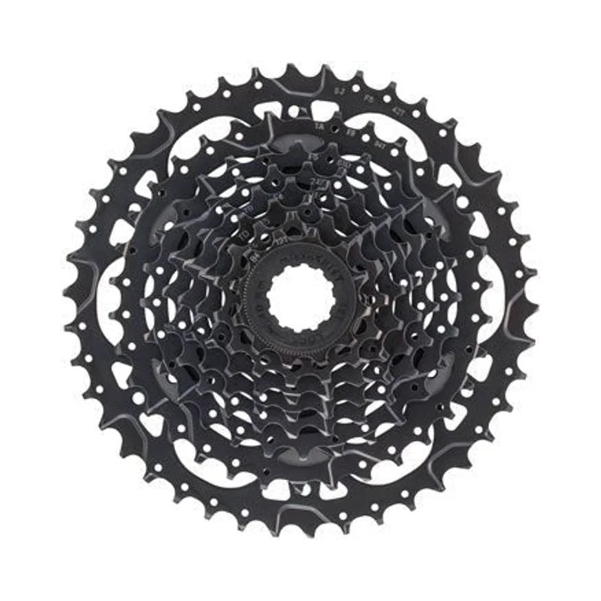 microSHIFT Acolyte Cassette - 8 Speed, 12-42t, Black, ED Coated (Bicycle Cassettes & Freewheels) – studio product photo