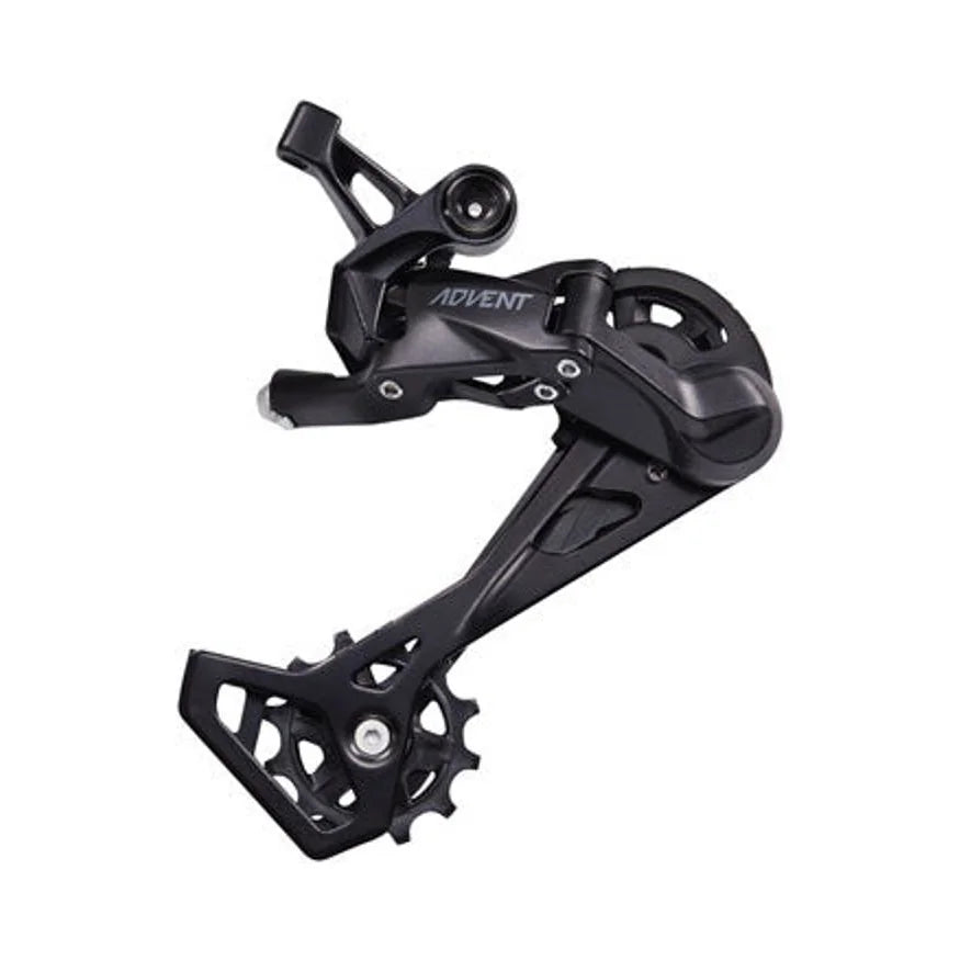 microSHIFT ADVENT Rear Derailleur - 9 Speed, Long Cage, Black (Bicycle Derailleurs) – studio product photo