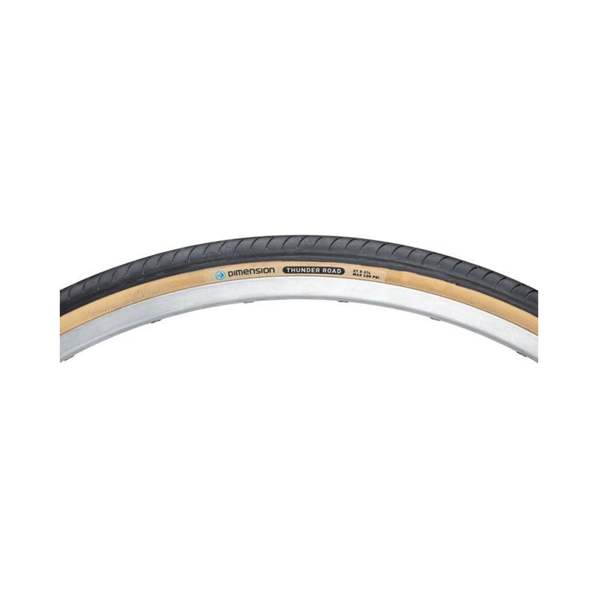 MSW Thunder Road Tire - 27 x 1-1/4, Wirebead, Tan (Bicycle Tires) – front profile