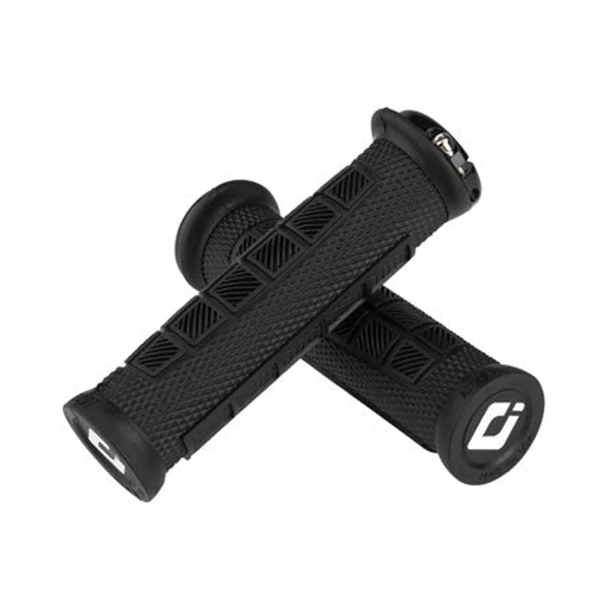 ODI Elite Pro Grips - Black, Lock-On (Bicycle Handlebar Grips) – studio product photo