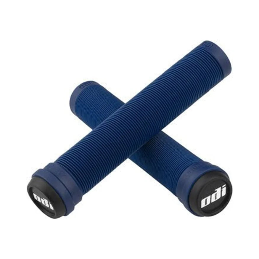 ODI Soft X-Longneck Grips - Navy Blue, 160mm (Bicycle Handlebar Grips) – studio product photo