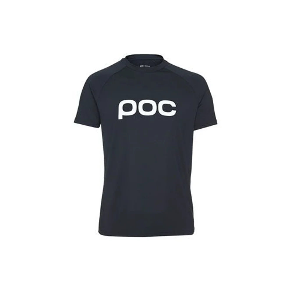 POC Essential Enduro Jersey - Uranium Black, Short Sleeve, Men's, Large (Cycling Jerseys) – detail angle