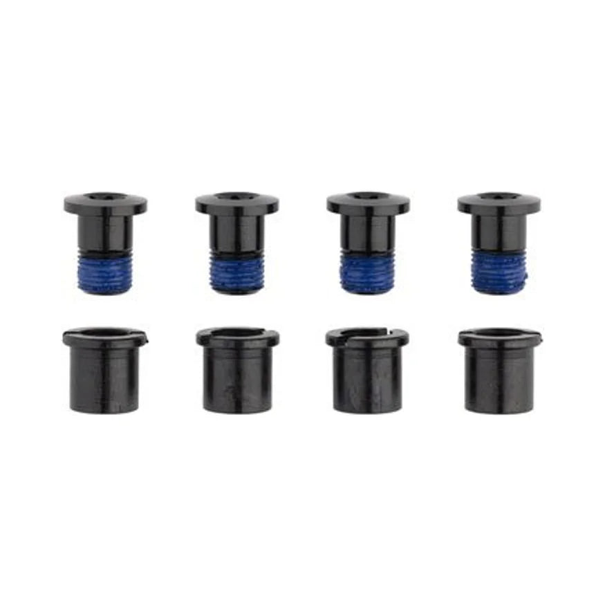 RaceFace Chainring Bolt Pack Set of 4 12.5mm Bolt/Nut Black – studio product photo