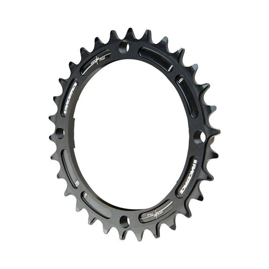 RaceFace Narrow Wide Chainring: 104mm BCD, 30t, Black (Bicycle Chainrings) – close-up detail