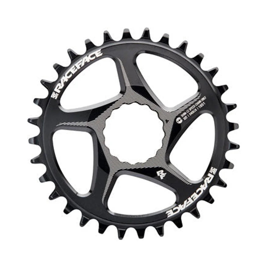RaceFace Narrow Wide Direct Mount CINCH Aluminum Chainring - for Shimano 12-Speed, requires Hyperglide+ compatible chain, 32t, Black – RaceFace Narrow Wide Direct Mount CINCH Aluminum Chainring - for Shimano 12-Speed, requires Hyperglide+ compatible chain