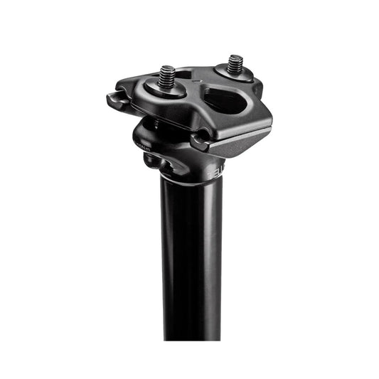 SDG Tellis Dropper Seatpost - 34.9mm, Black (Bicycle Seatposts) – front profile
