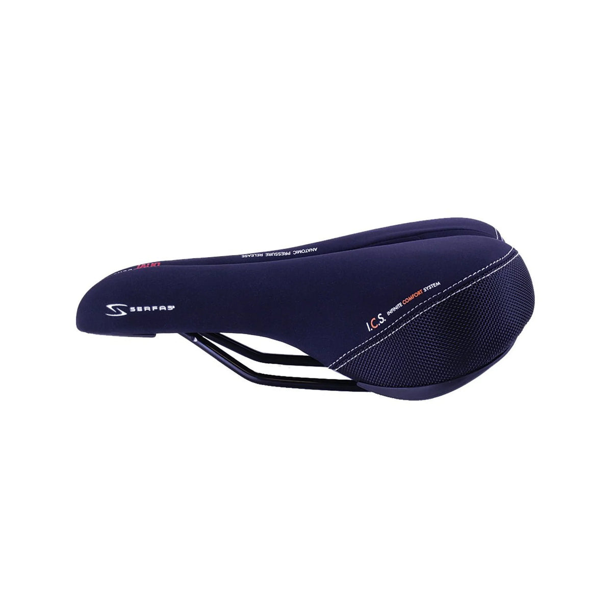 Serfas DDM-CT Dual Density® Men’s Comfort W/Cutout & Lycra Cover Saddle (Bicycle Saddles) – product view