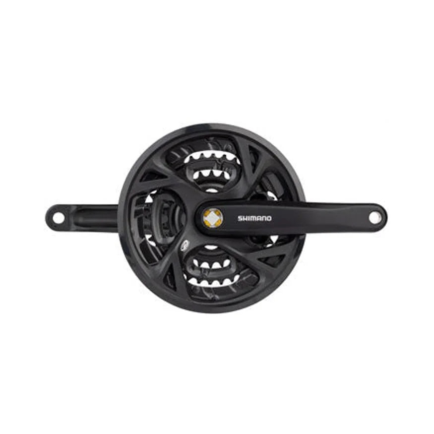 Shimano Acera FC-M371-L Crankset - 175mm, 9-Speed, 48/36/26t, Riveted, Square Taper JIS Spindle Interface, Black – Shimano Acera FC-M371-L Crankset - 175mm, 9-Speed, 48/36/26t, Riveted, Square Taper JIS Spindle Interface, Black (Bicycle