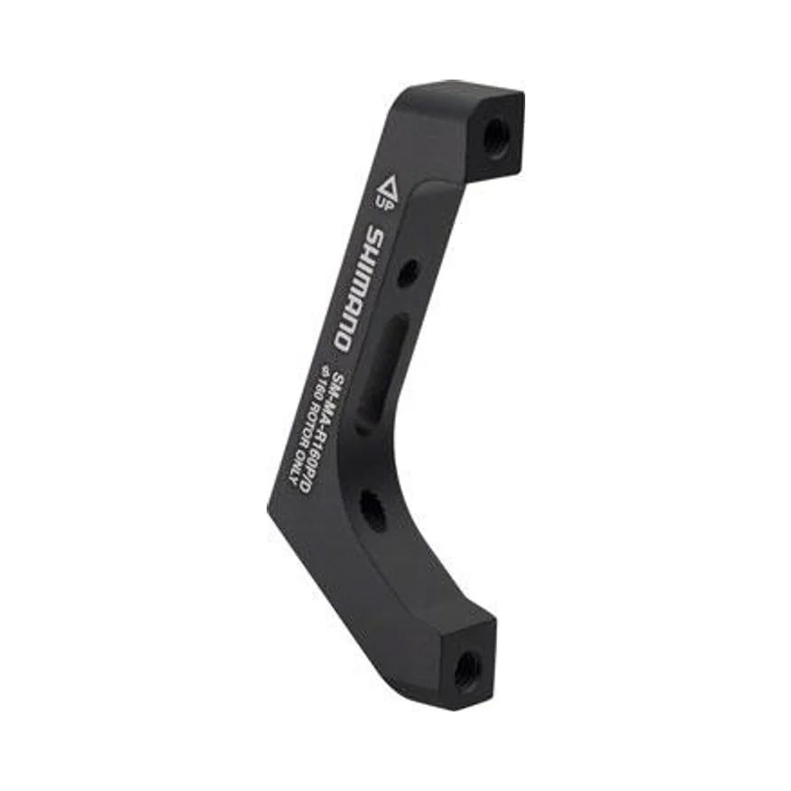Shimano R160P/D Disc Brake Adaptor for 160mm Rotor, 74mm Caliper, Flat- Mount Frame – studio product photo