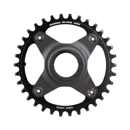 Shimano STEPS SM-CRE80 Chainring without Chainguide, 50mm Chainline, 34t (Bicycle Chainrings) – studio photo