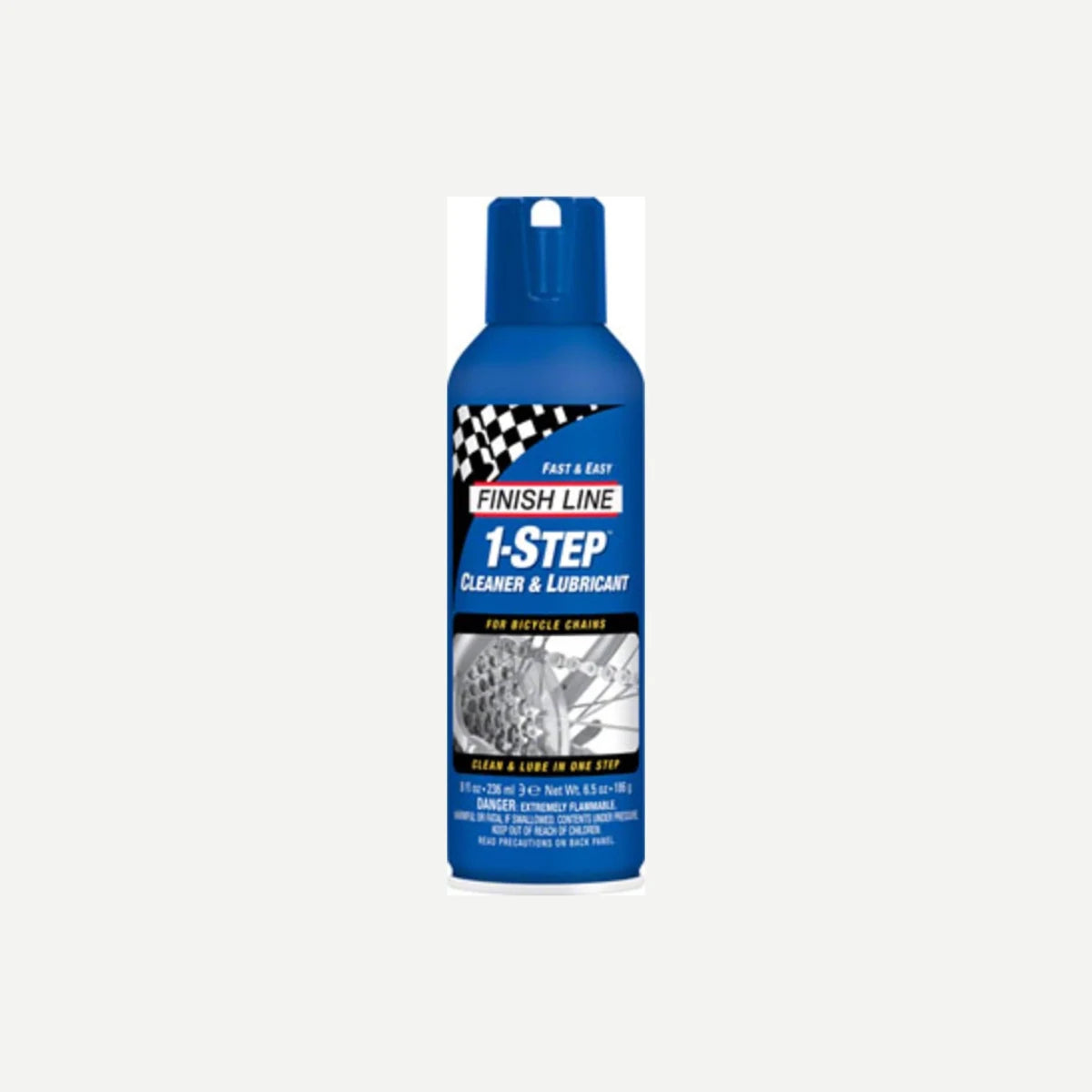 Finish Line 1-Step Cleaner and Bike Chain Lube - 8oz, Aerosol