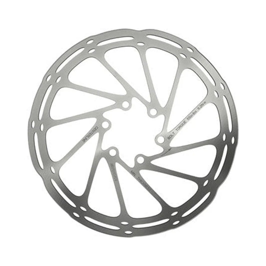 SRAM CenterLine Disc Brake Rotor - 180mm, 6-Bolt, Silver (Bicycle Brake Rotors) – detail angle