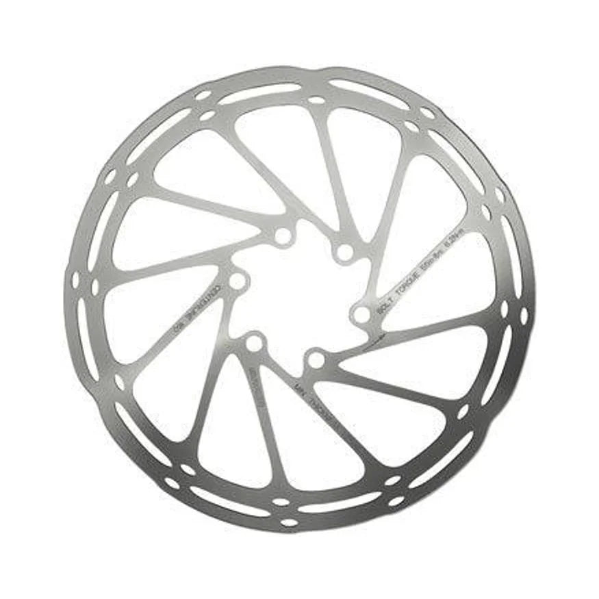 SRAM CenterLine Disc Brake Rotor - 220mm, 6-Bolt, Silver (Bicycle Brake Rotors) – studio product photo