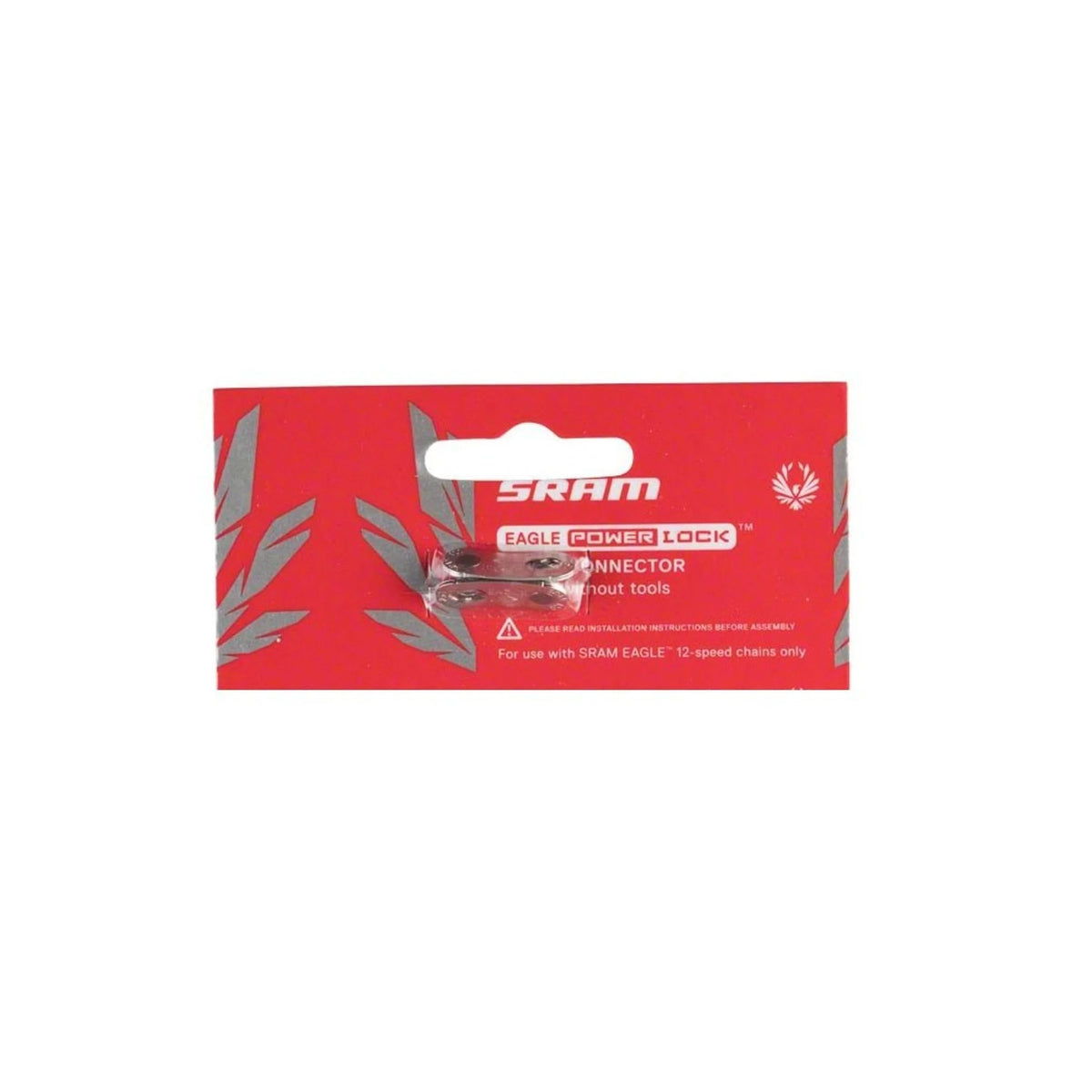 SRAM Eagle PowerLock Link for 12-Speed Chain, Silver Finish Card (Bicycle Chains) – studio product photo