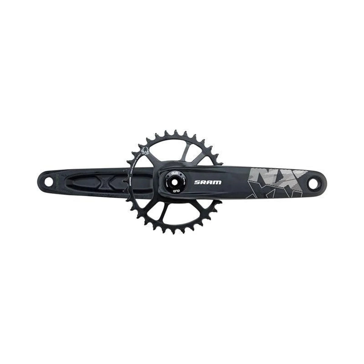 SRAM NX Eagle Boost Crankset - 175mm, 12-Speed, 32t, Direct Mount, DUB Spindle Interface, Black (Bicycle Cranks) – front