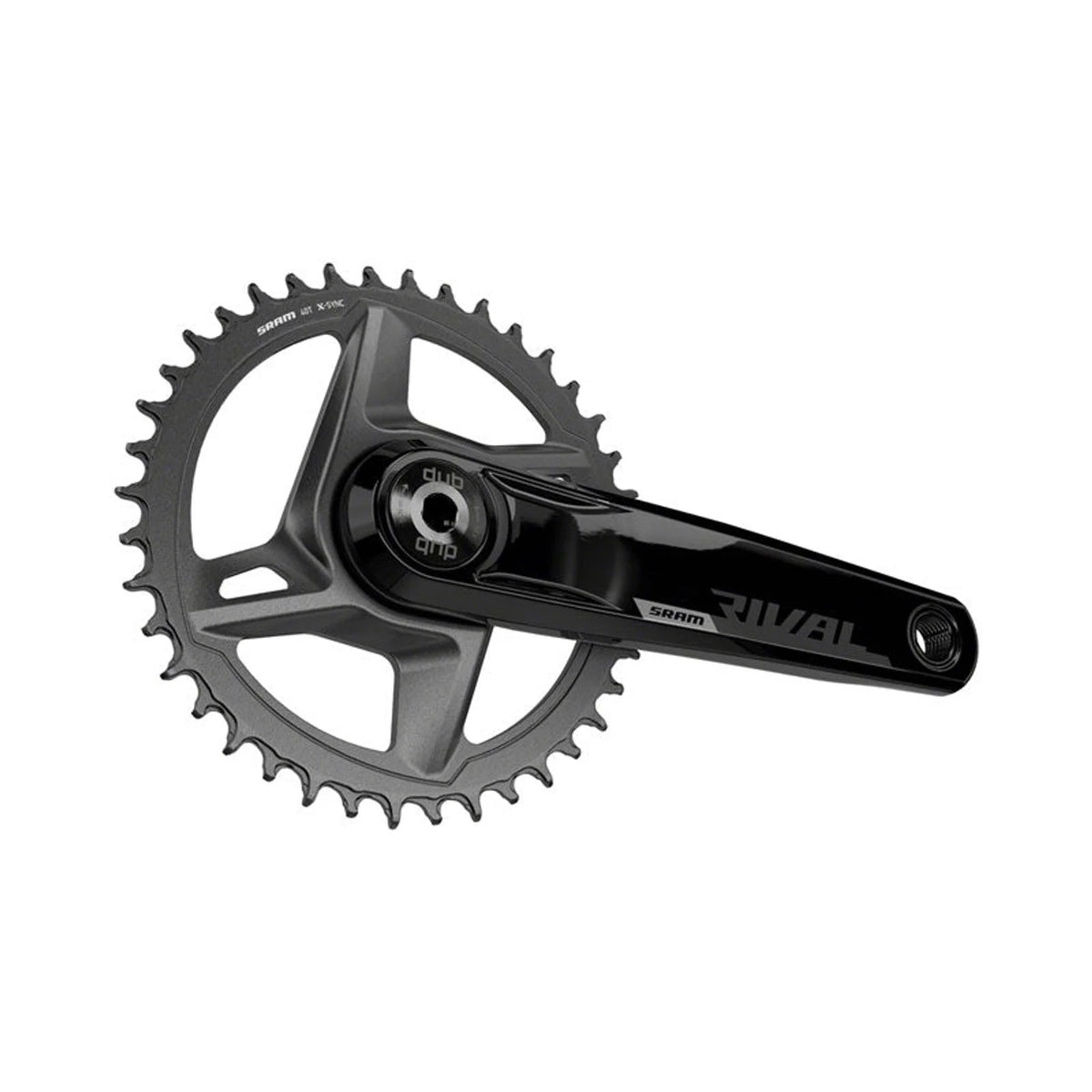 SRAM Rival 1 AXS Wide Crankset - 172.5mm, 12-Speed, 40t, 8-Bolt Direct Mount, DUB Spindle Interface, Black, D1 – SRAM Rival 1 AXS Wide Crankset - 172.5mm, 12-Speed, 40t, 8-Bolt Direct Mount, DUB Spindle Interface, Black, D1 (Bicycle (view 2 of 2)
